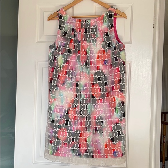 Brand New French Connection Colourful Coral Dress - Picture 2 of 3